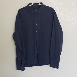 Armani Exchange Button Shirt Slim Fit X-Large Blue
